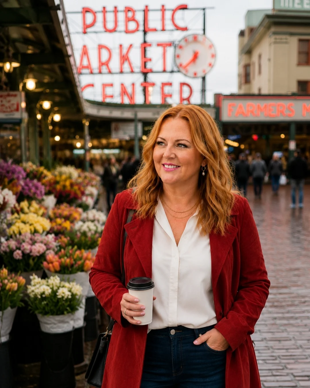 Andrea Florescu at Pike Place Market in Seattle