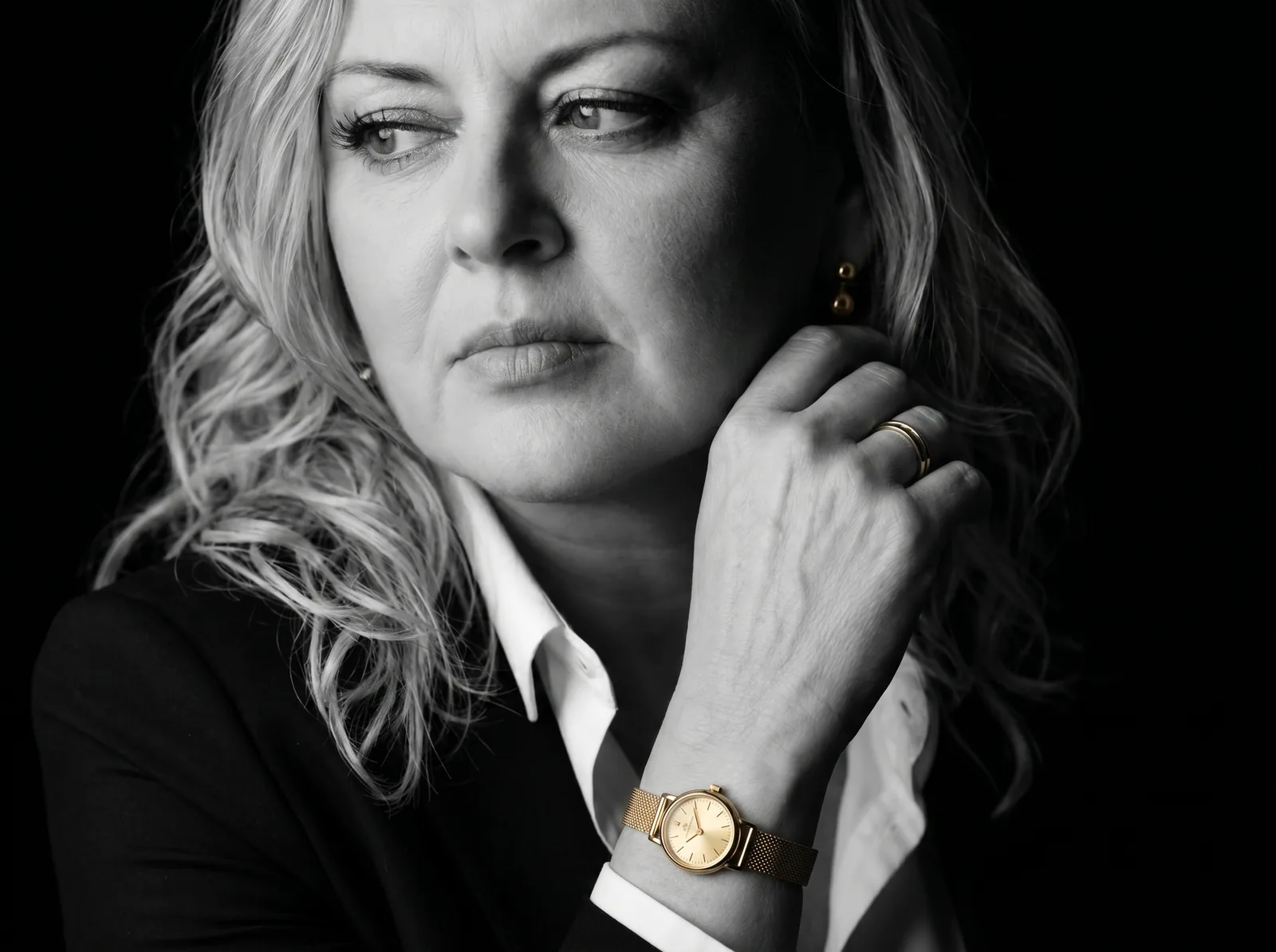Andrea Florescu — strategic growth consultant, editorial black and white portrait