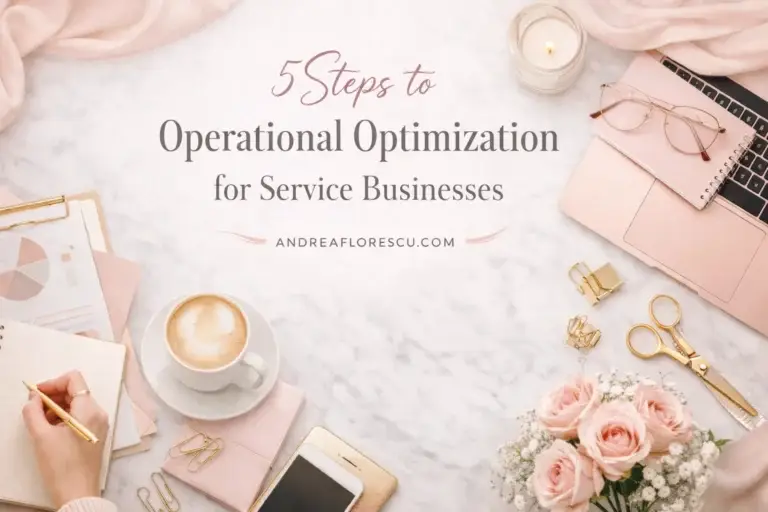 5 steps to operational optimization for service businesses — andreaflorescu.com